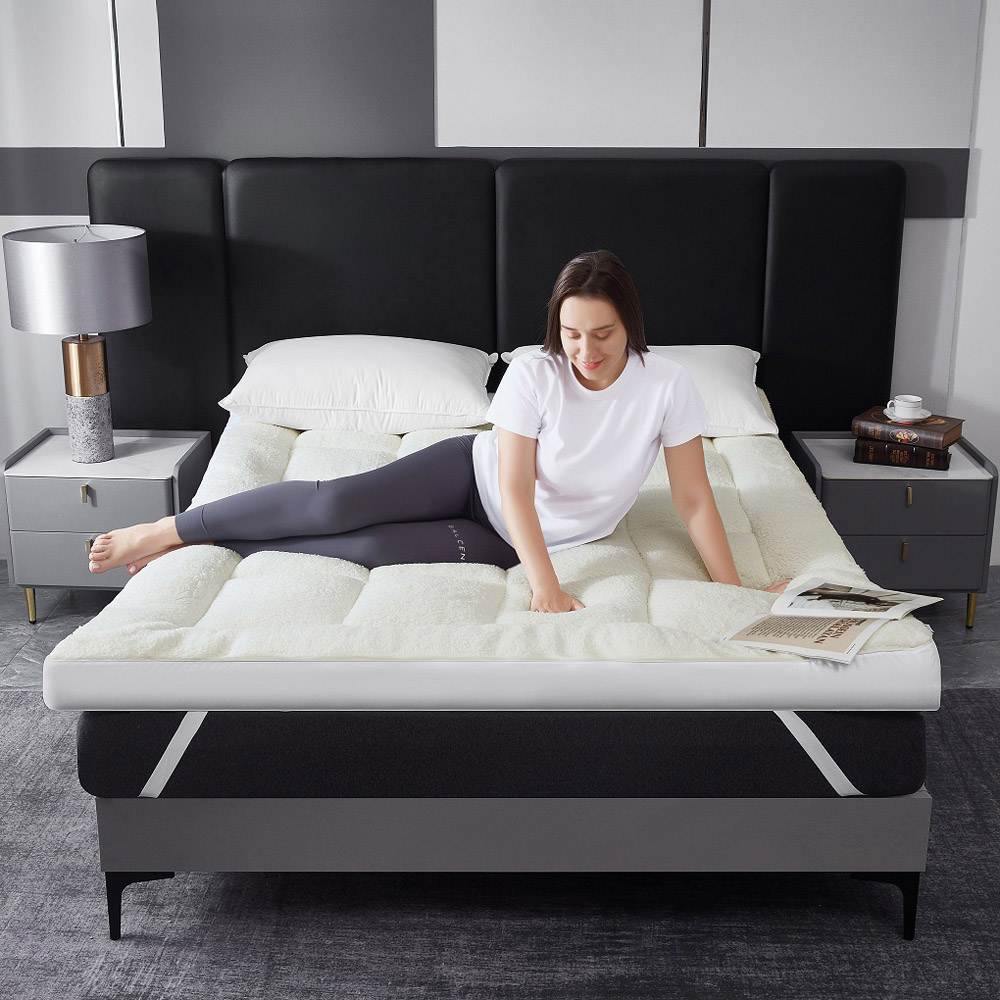 Ezysleep Super King Size Sherpa All Season Mattress Topper Image 5