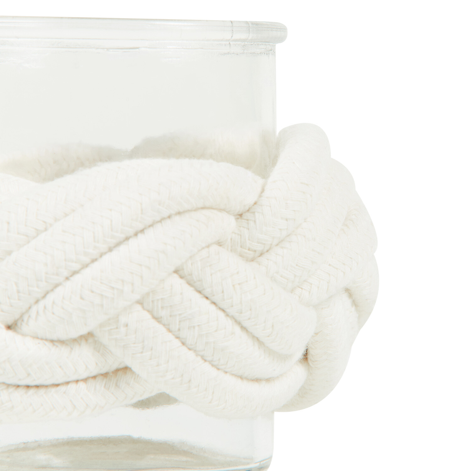 Rope Knot Tealight Holder - Neutral or White Image 6