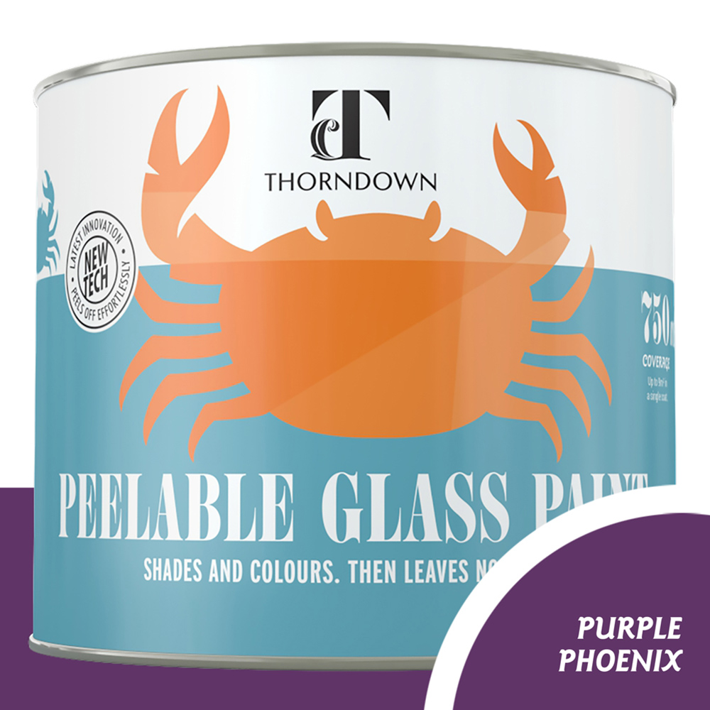 Thorndown Purple Phoenix Peelable Glass Paint 750ml Image 3