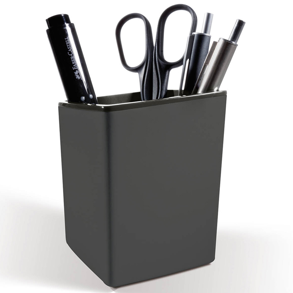 Durable Varicolor Grey Pen Pot Pencil Holder Image 2