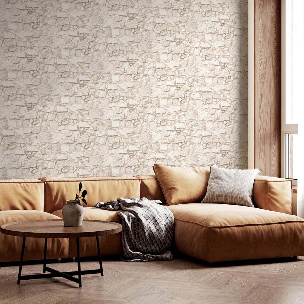 Arthouse Beach Stone Multicolour Wallpaper Image 4