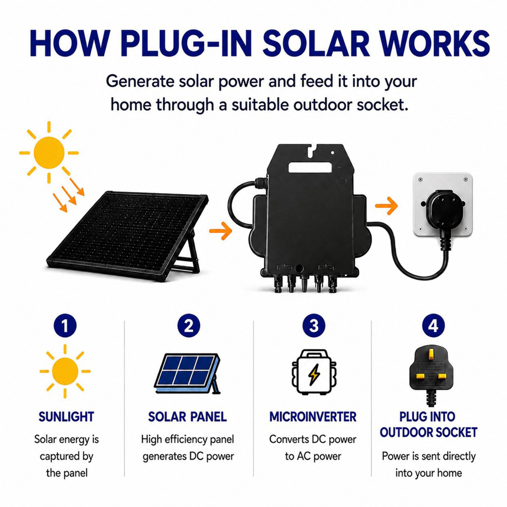 UKSOL Plug-In Solar Pro Compact Single Panel Hybrid Mount Kit 515W Image 8
