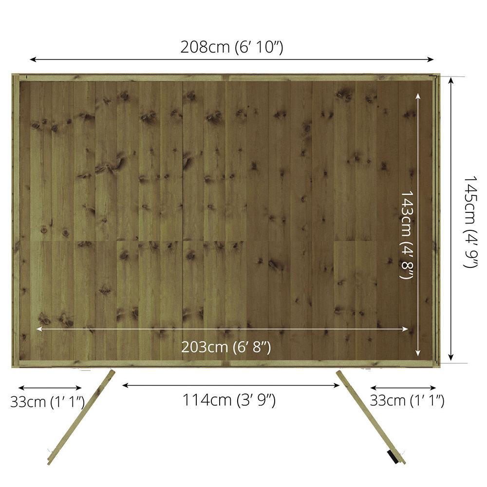 Mercia 7 x 5ft Double Door Traditional Summerhouse Image 8