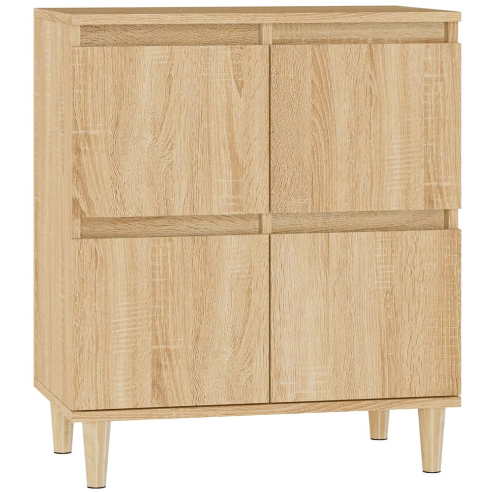vidaXL 4 Door Sonoma Oak Sideboard Image 2