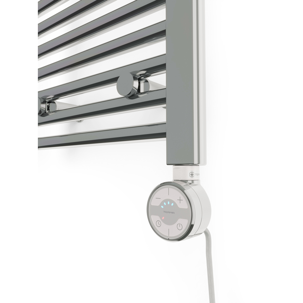 Terma Leo Chrome Electric Towel Rail with MOA Element Upgrade 600 x 400mm Image 5