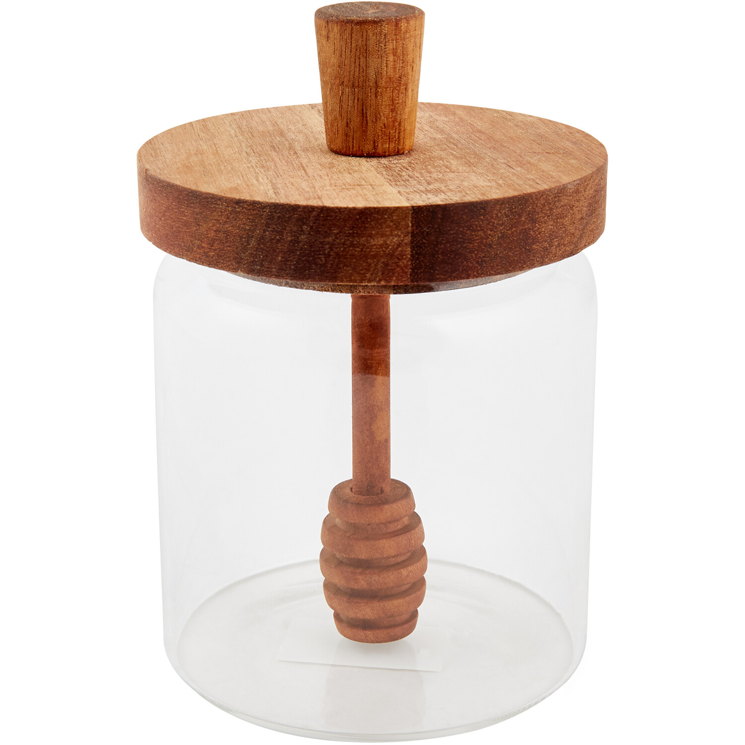 Glass Honey Jar and Dip Stick Image 1