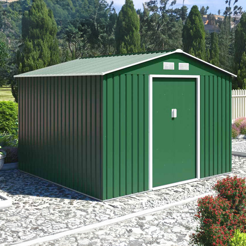 Royalcraft 9 x 8ft Oxford Shed Green Image 2
