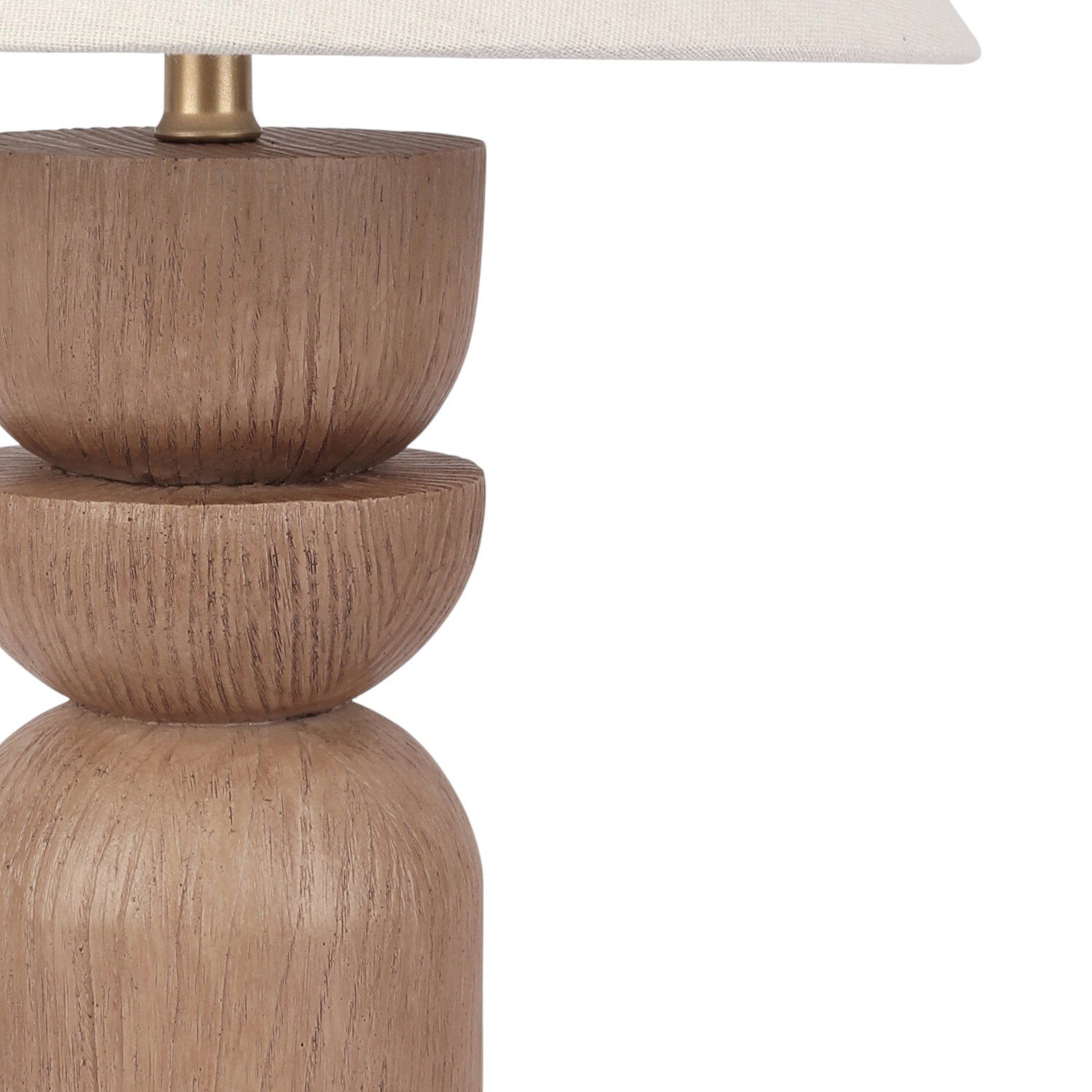Adeal Wood Effect Table Lamp Natural Image 4