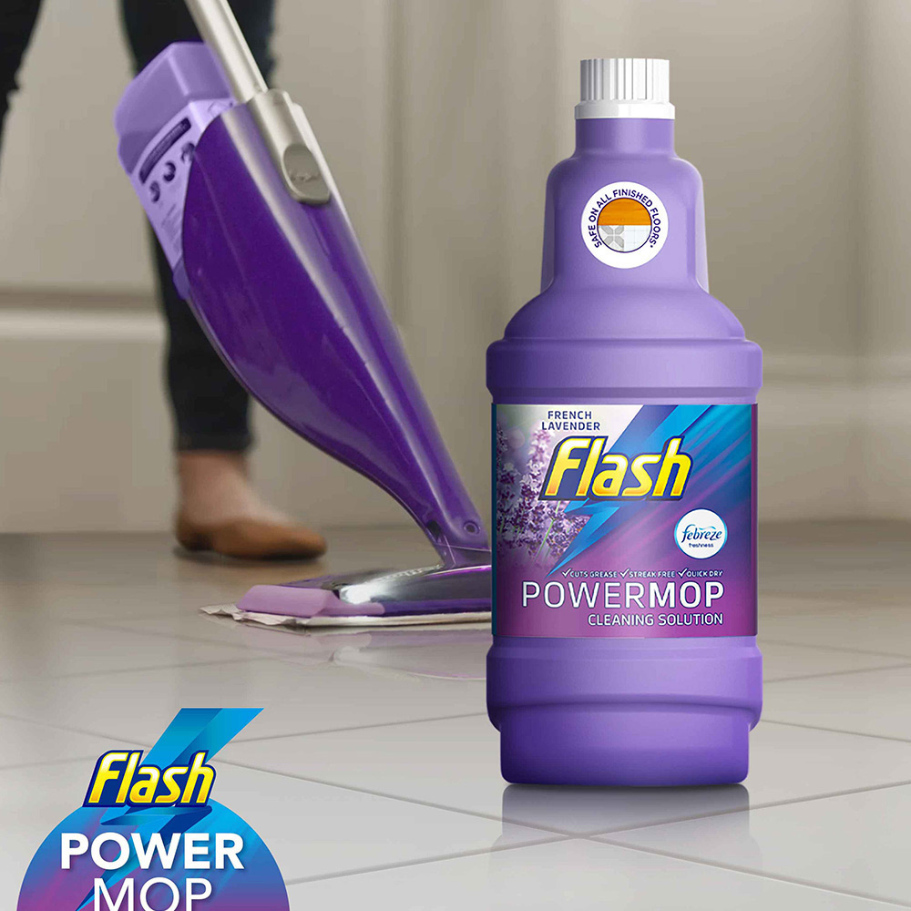 Flash PowerMop Lavender Floor Cleaner Refill 1.25L Image 5