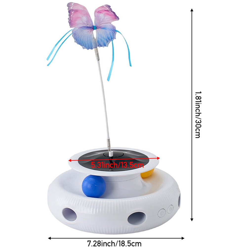 H&O Direct 3-in-1 Rechargeable Automatic Interactive Cat Toy Image 6