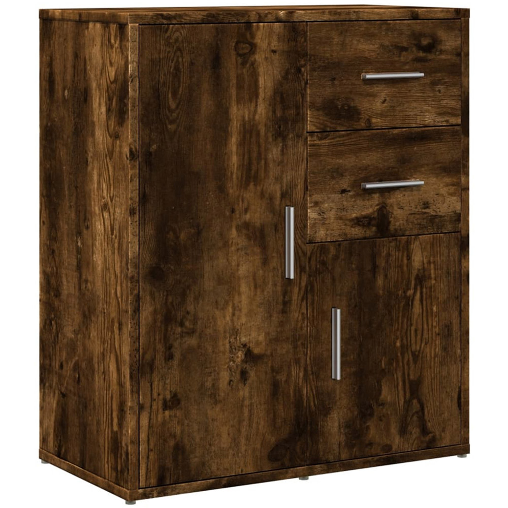 vidaXL 2 Door 2 Drawer Sonoma Oak Sideboard Set of 2 Image 4