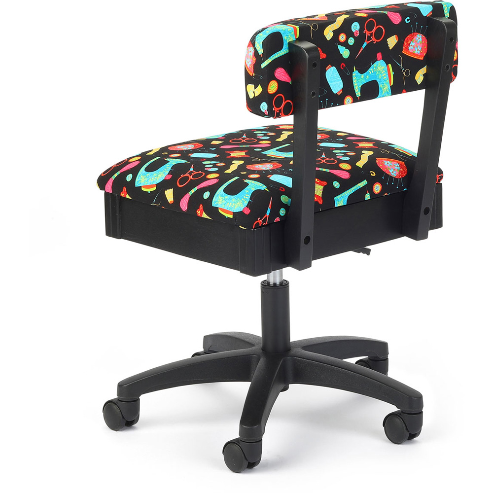 Sewing Online HT2014 Black Sewing Notions Design Hydraulic Sewing Chair with Underseat Storage Image 4