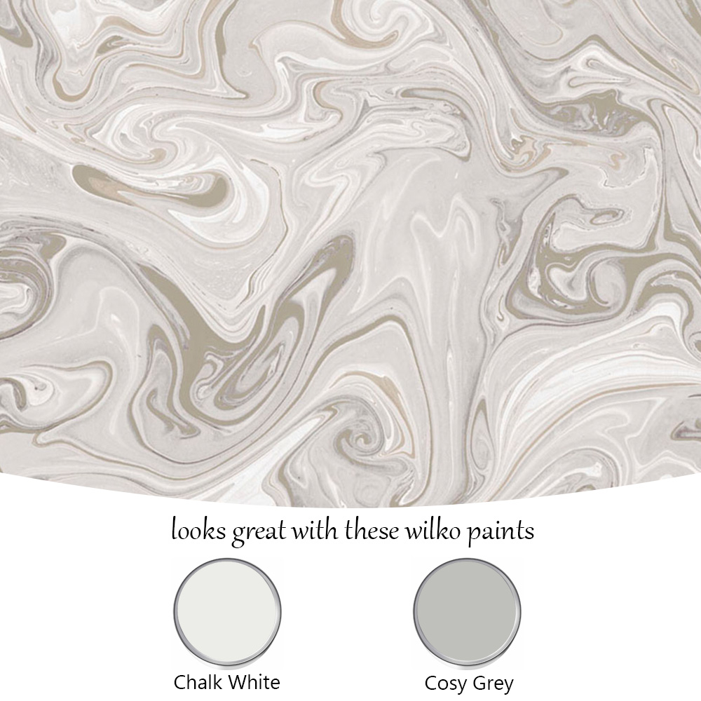 Fresco Liquid Gold Neutral Wallpaper Image 4