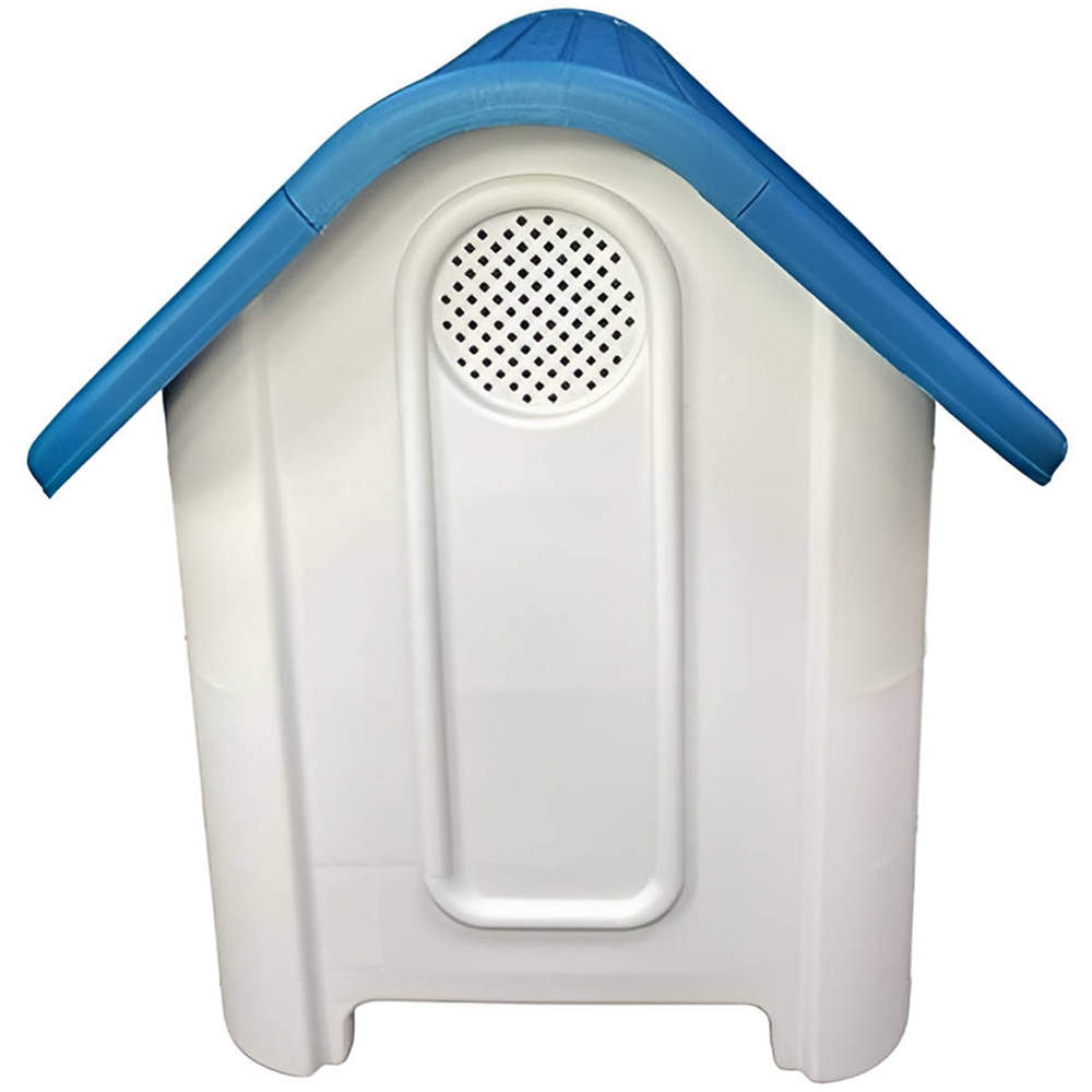 HugglePets Blue Plastic Roof Dog Kennel Image 3
