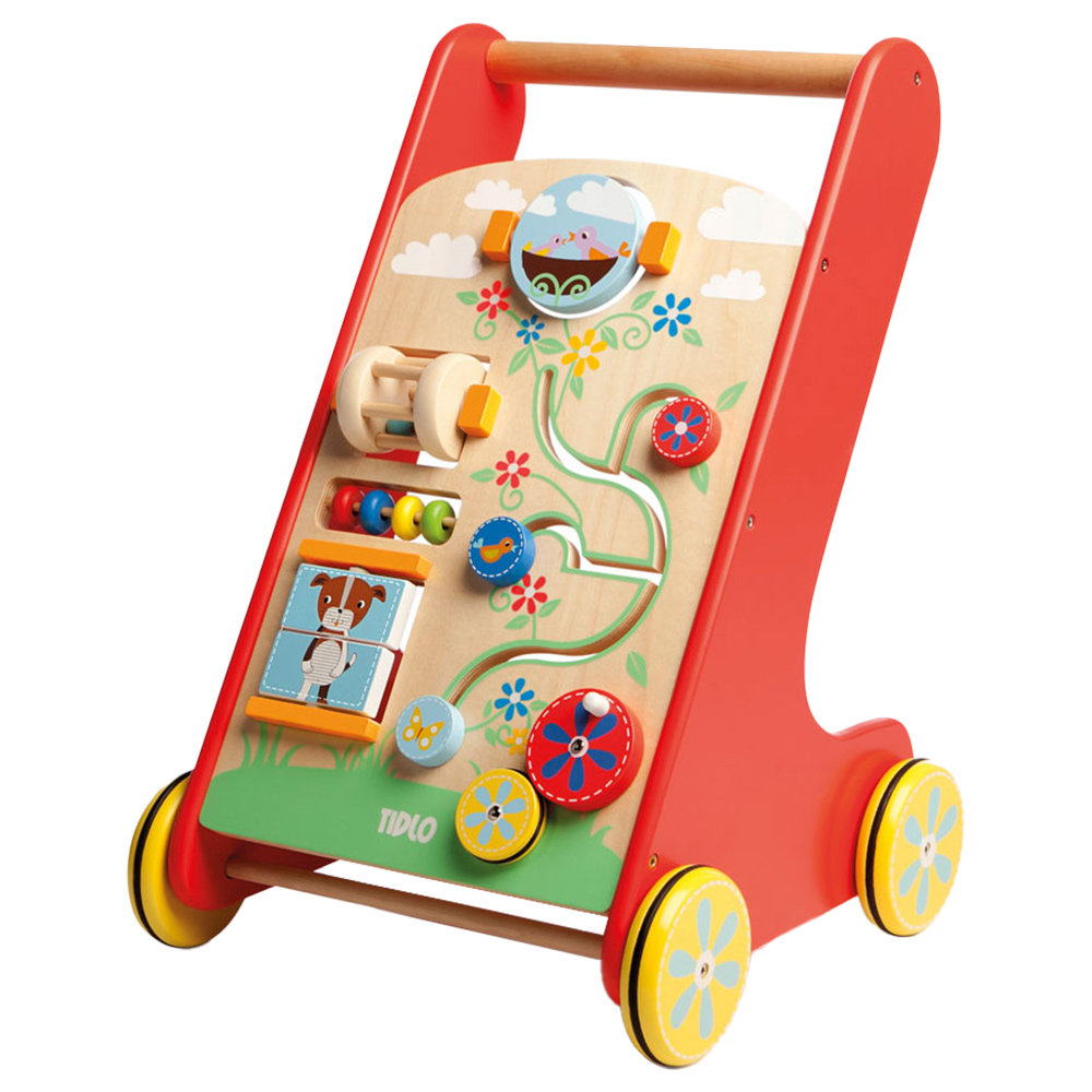 Tidlo Wooden Activity Walker 34 x 50 x 33cm Image 1