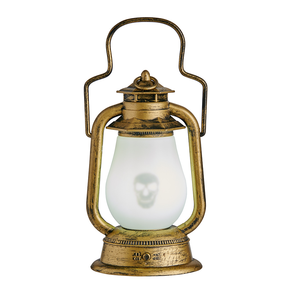 Wilko Light-up Lantern with Skull Projection Image 1