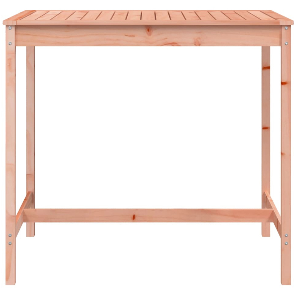 vidaXL 4 Seater Solid Douglas Wood Slatted Garden Dining Table Natural Image 3