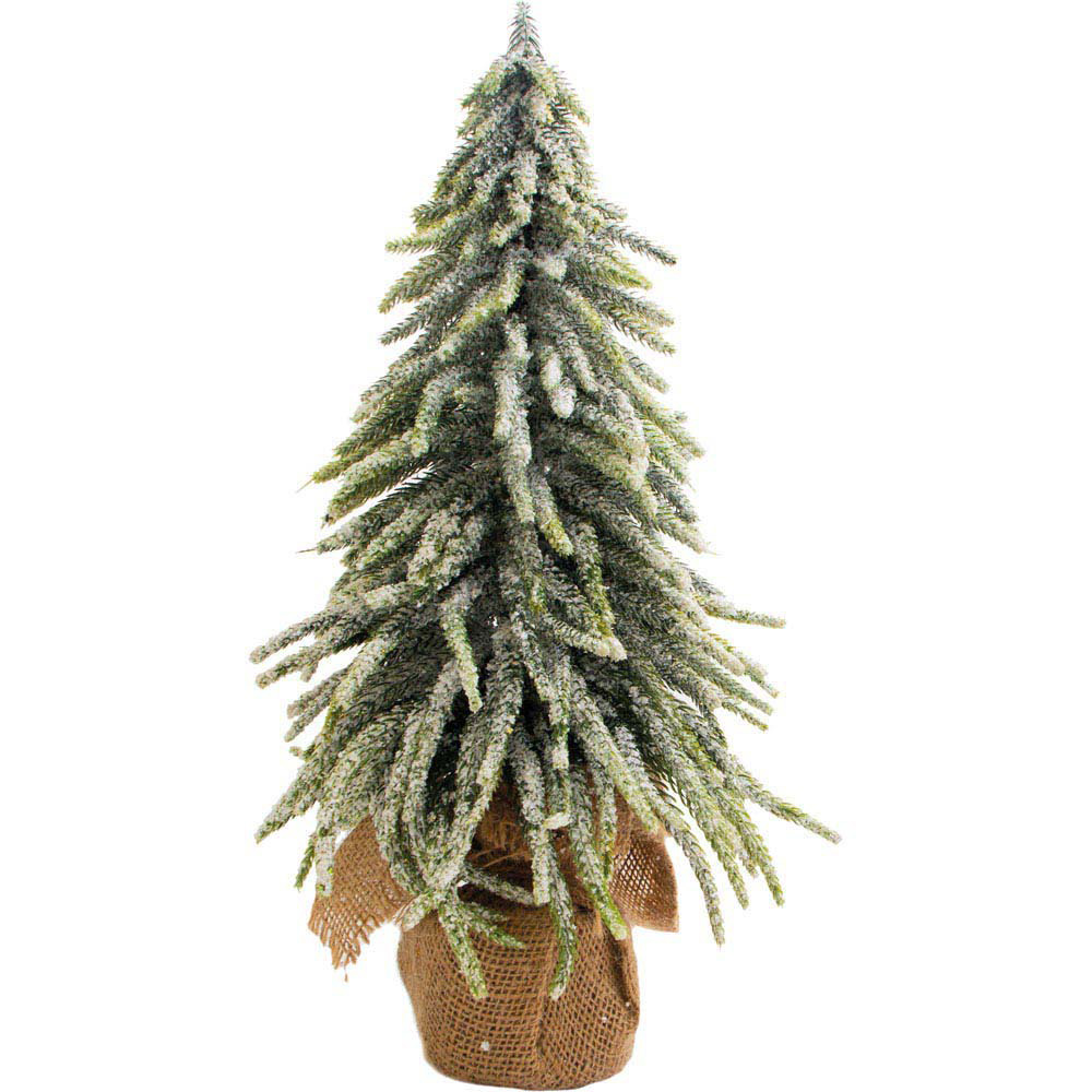 St Helens 45cm Green Snow Topped Mini Christmas Tree Image 1