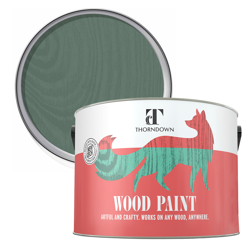 Thorndown Marshland Green Satin Wood Paint 2.5L Image 1