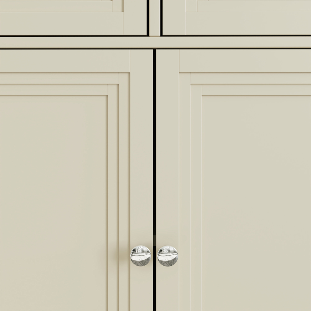 GFW Oakley 2 Door 2 Drawer Stone Compact Sideboard Image 7