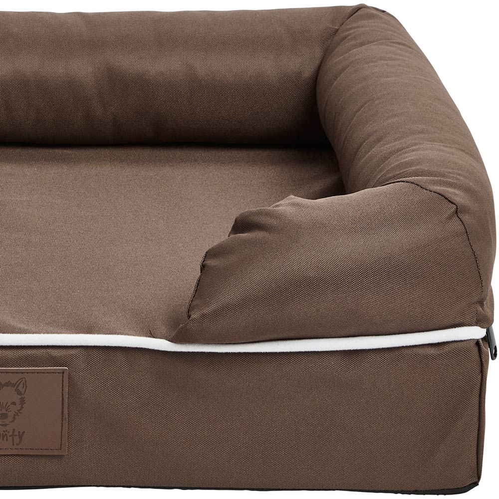 Bunty Small Brown Cosy Couch Pet Mattress Bed Image 3
