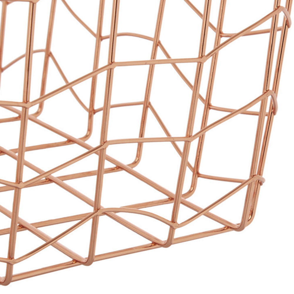 Premier Housewares Vertex Wavy Grid Rectangular Wire Basket Image 6