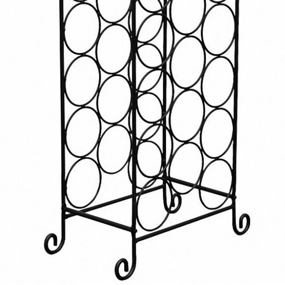 Neo Floor Standing Black Finish Wine Rack Image 5