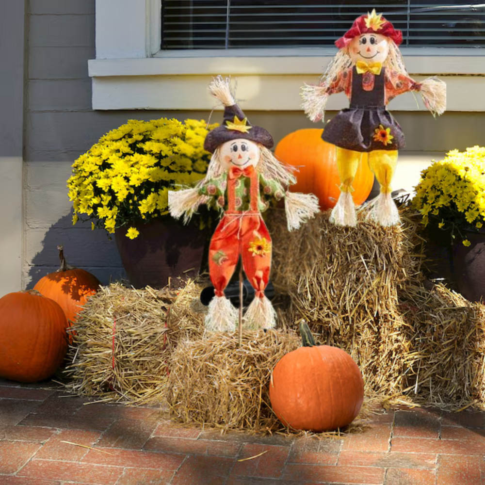 Garden Mile Garden Scarecrow Decoration Set 90cm 2 Pack Image 2