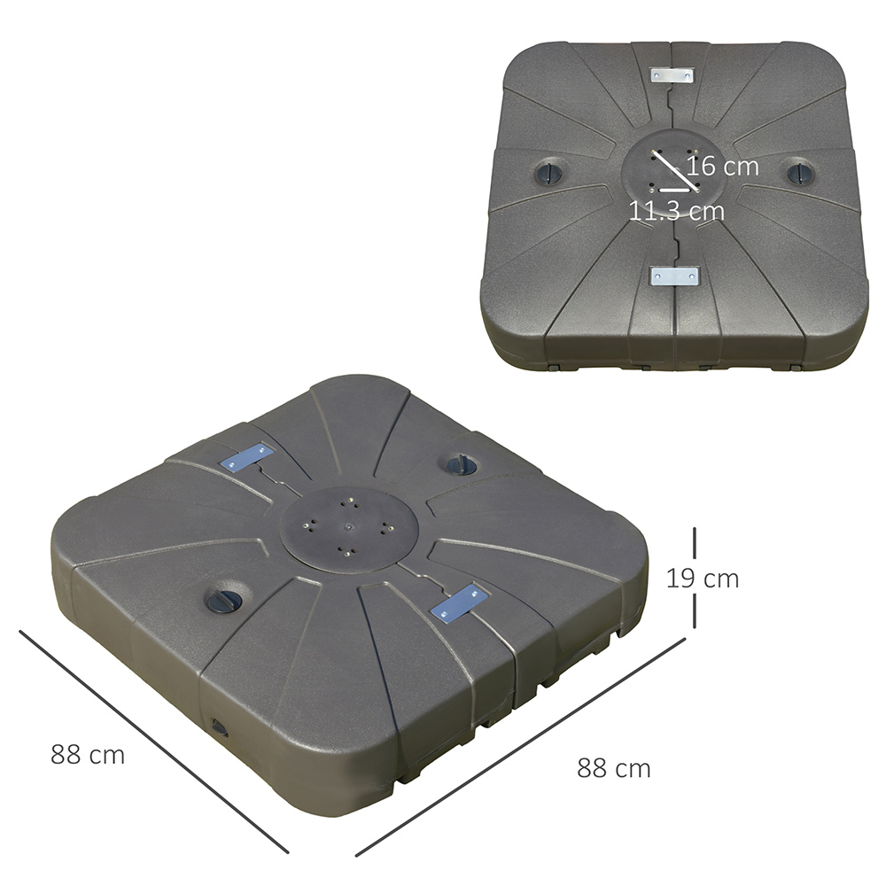 Outsunny Parasol Base with Wheels Image 5