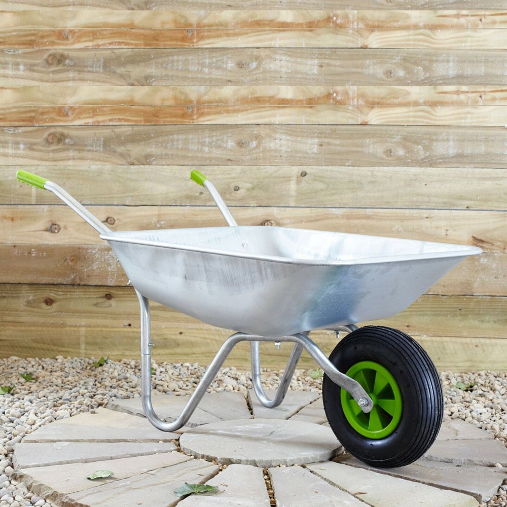 Neo 65L Large Galvanised Wheelbarrow Image 6