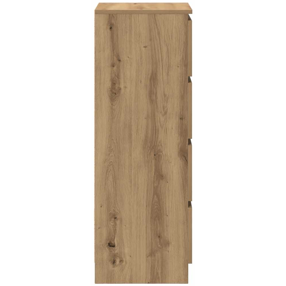 vidaXL 4 Drawer Artisan Oak Sideboard Image 7
