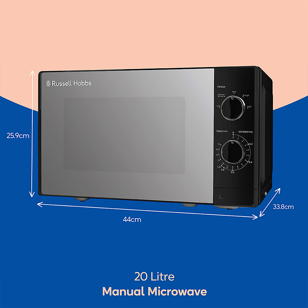 Russell Hobbs RHM2027B Black 20L Microwave Image 9