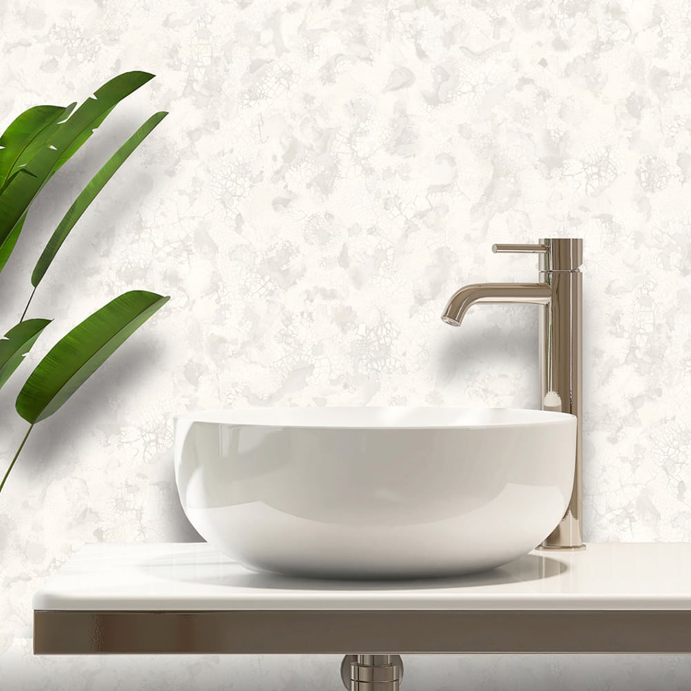 Rasch Sonata Texture White Wallpaper Image 3
