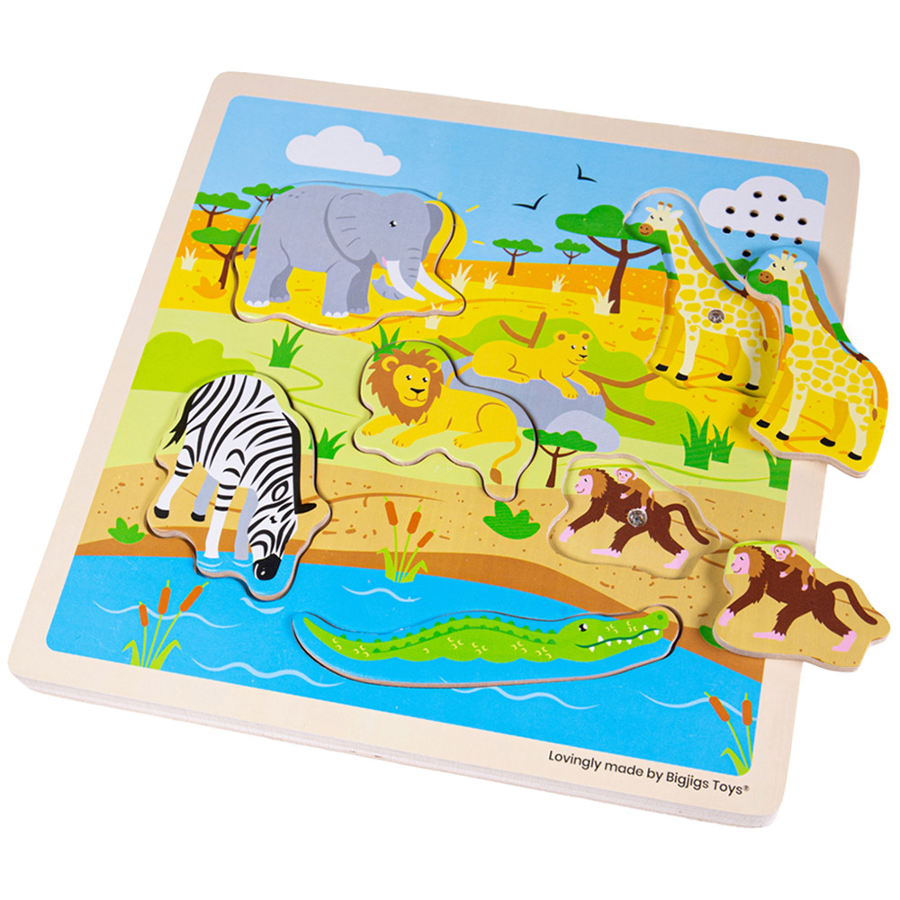 Bigjigs Toys Safari Sound Puzzle Multicolour Image 2