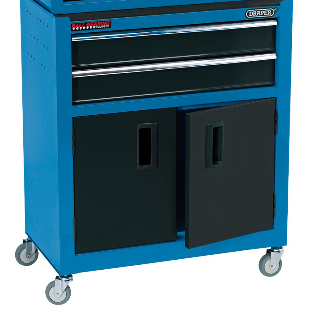 Draper 6 Drawer Blue Combined Roller Tool Chest and Cabinet Set Image 3