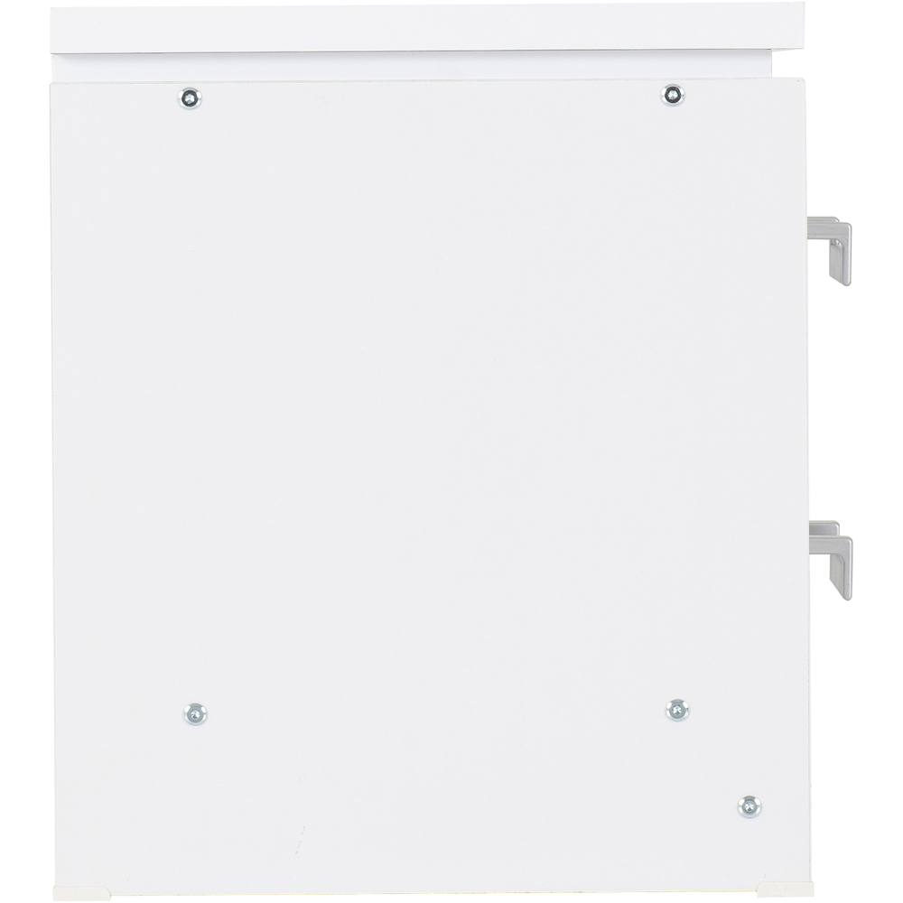 Seconique Charles 2 Drawer White Bedside Table Image 5