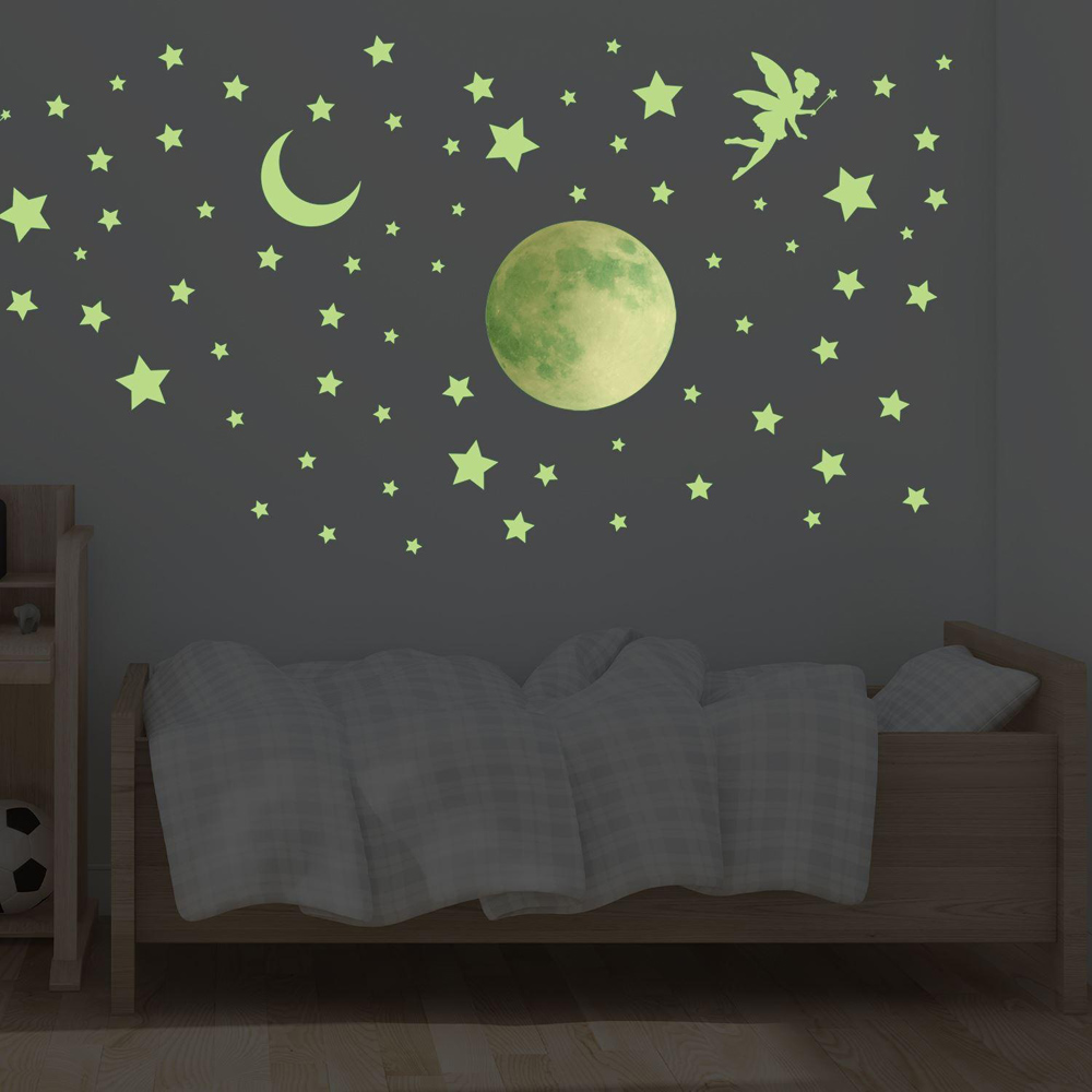 Walplus Kids Magical Moonlight Glow in the Dark Self Adhesive Wall Stickers Image 1
