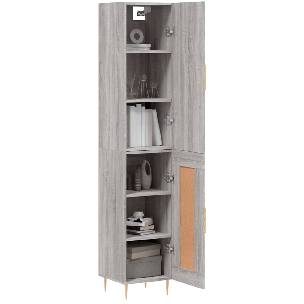 vidaXL 2 Door Grey Sonoma Highboard Image 3