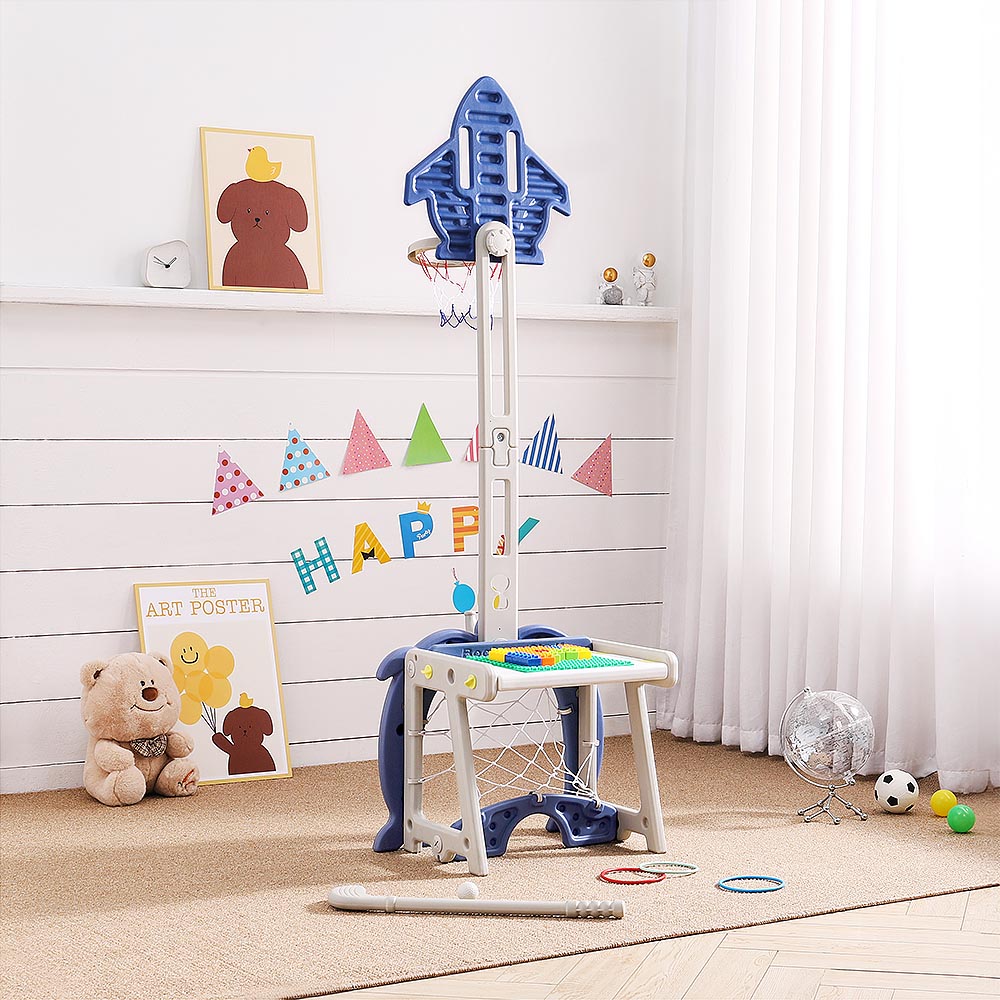 Living and Home Toddlers Basketball Golf Ring Toss Activity Centre Image 8