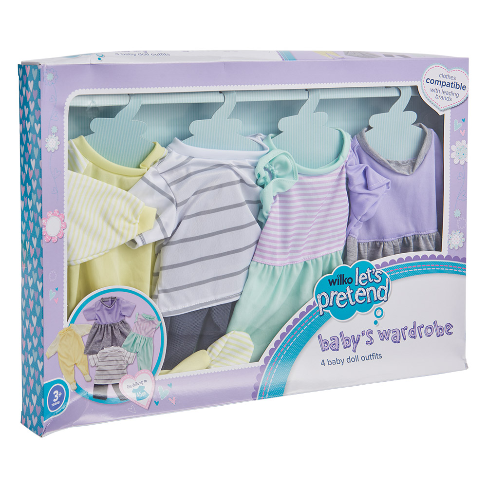Wilko 4 Piece Doll Outfit Set Image 7