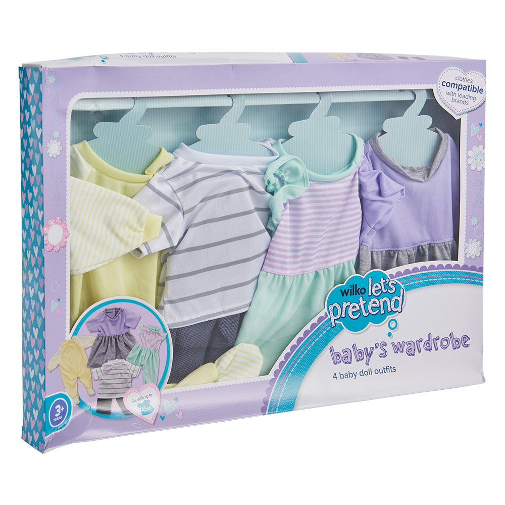 Wilko 4 Piece Doll Outfit Set Wilko