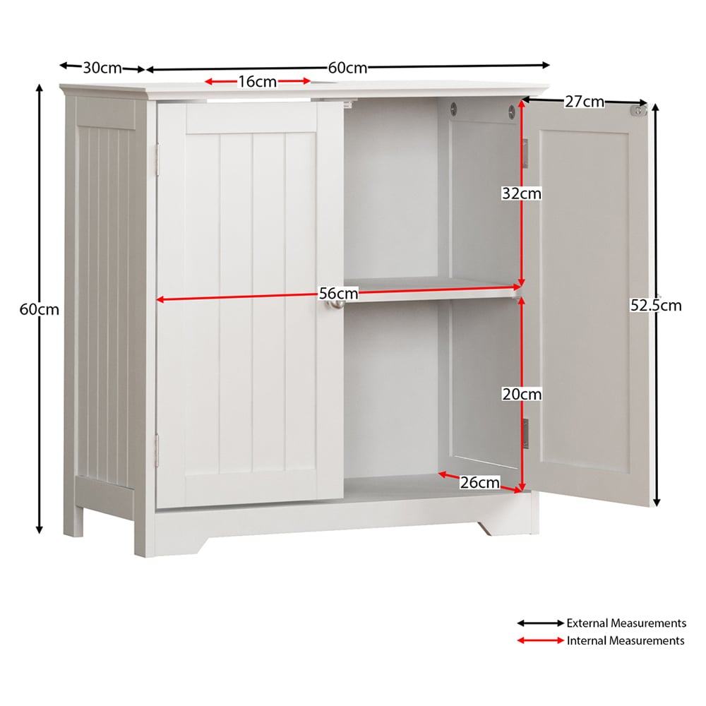 Bath Vida Priano 2 Door Sink Cabinet Image 7
