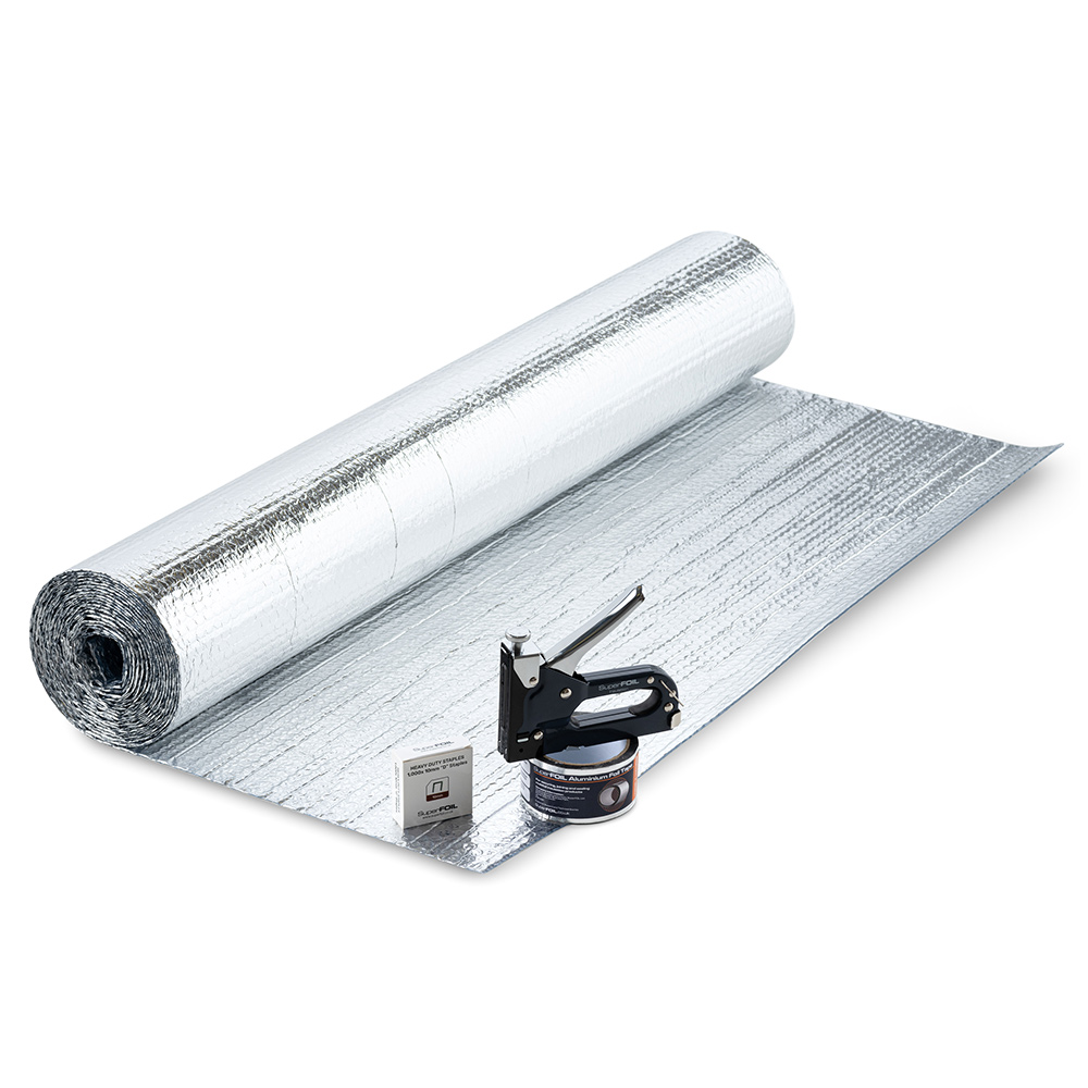 SuperFOIL 21m2 Multipurpose Wrap and Fixings Shed Insulation Kit Image 2