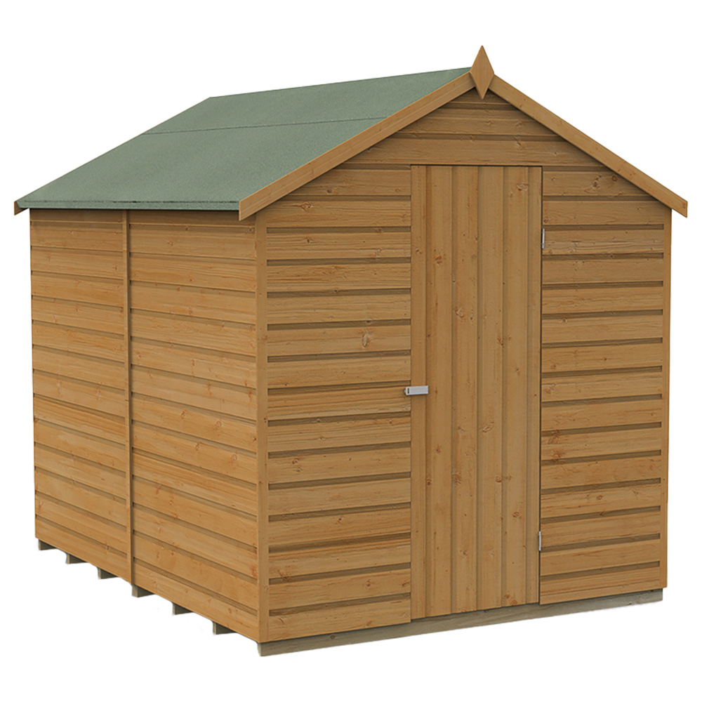 Forest Garden 6 x 4ft Shiplap Dip Treated Apex Shed Image 1