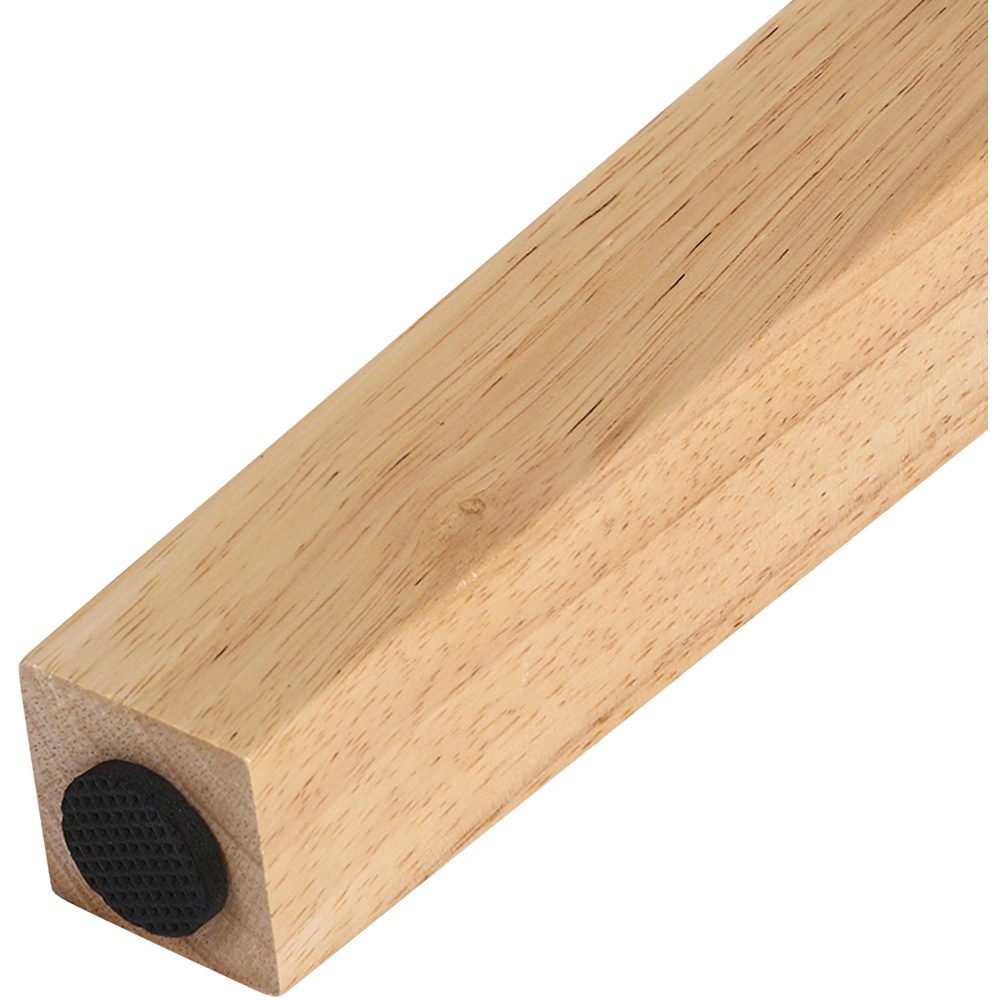 Living and Home Square Solid Oak Wood Furniture Leg 20cm 4 Pack Image 6