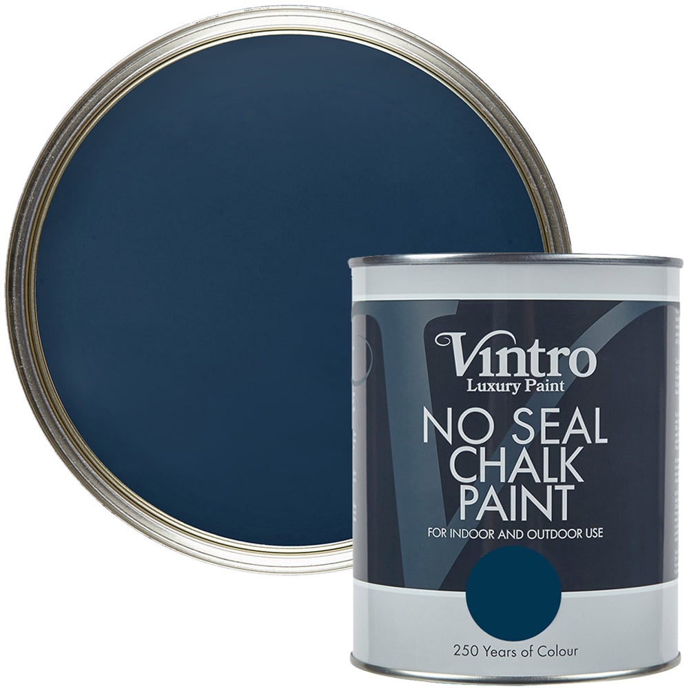 Vintro Paint Picasso Blue No Seal Chalk Paint 1L Image 1