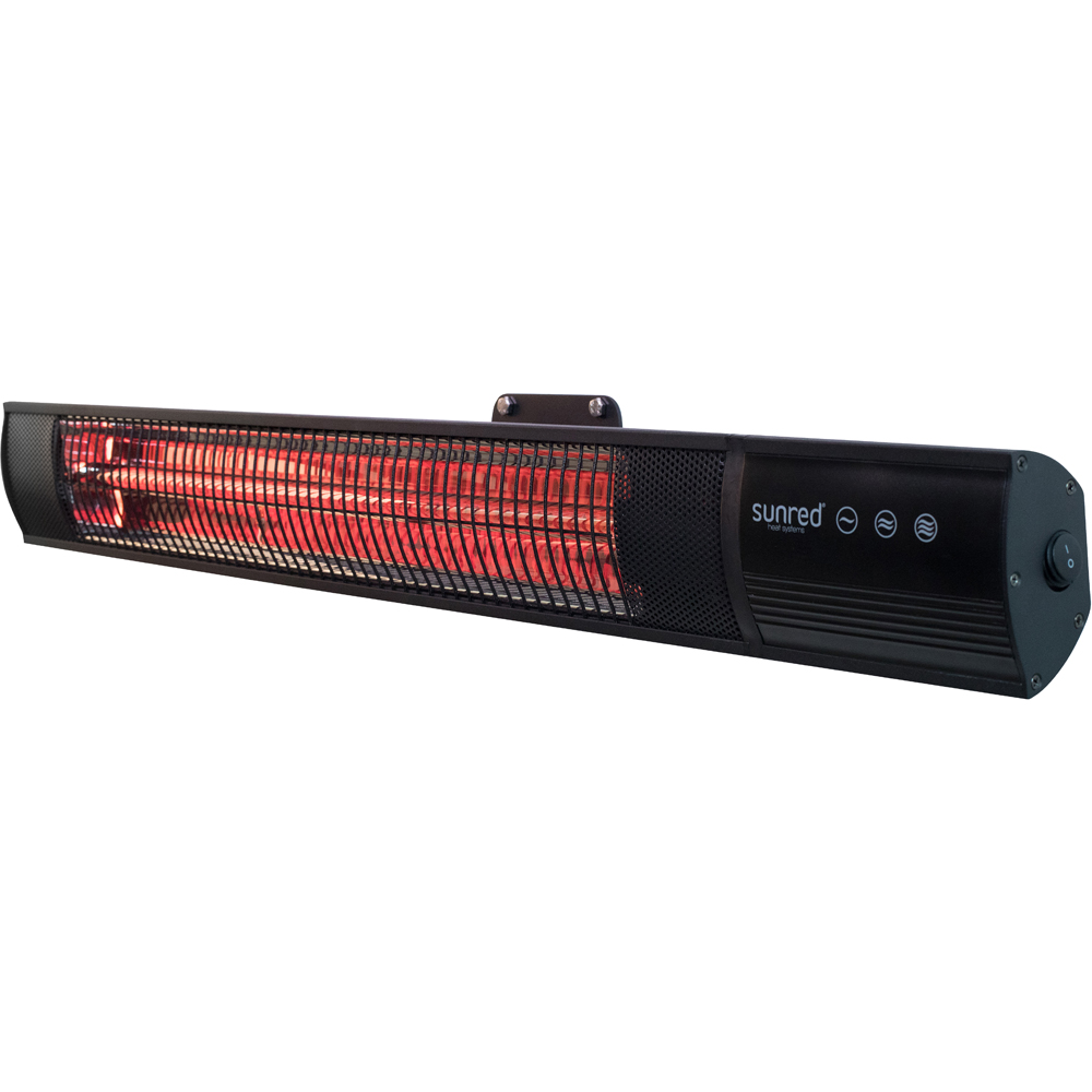 Sunred Dark Black Wall Patio Heater 2500W Image 3
