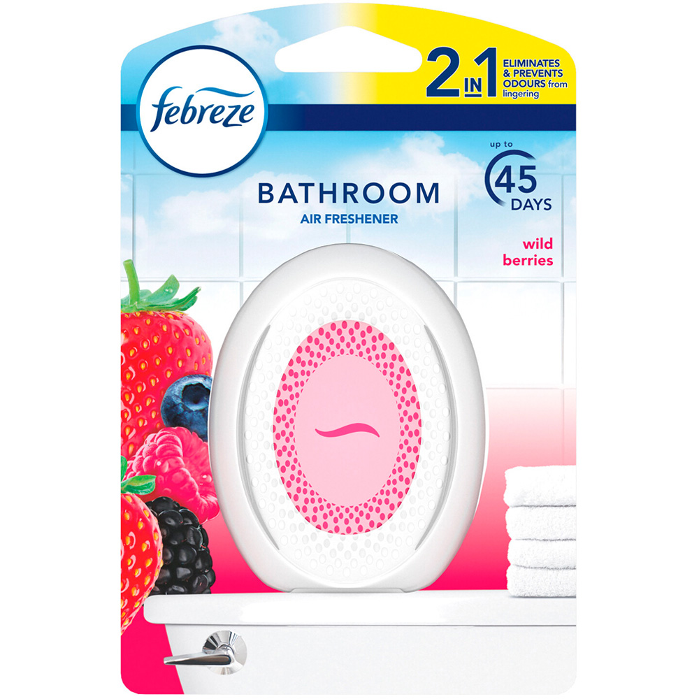 Febreze 2 in 1 Wild Berry Bathroom Air Freshener 7.2g Image