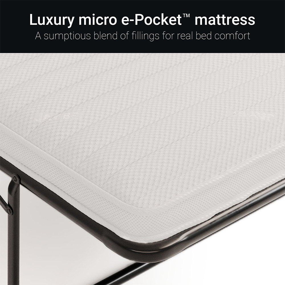 Jay-Be Urban 2 Seater Brushed Twill Smoke Sofa Bed with e-Pocket Mattress Image 7