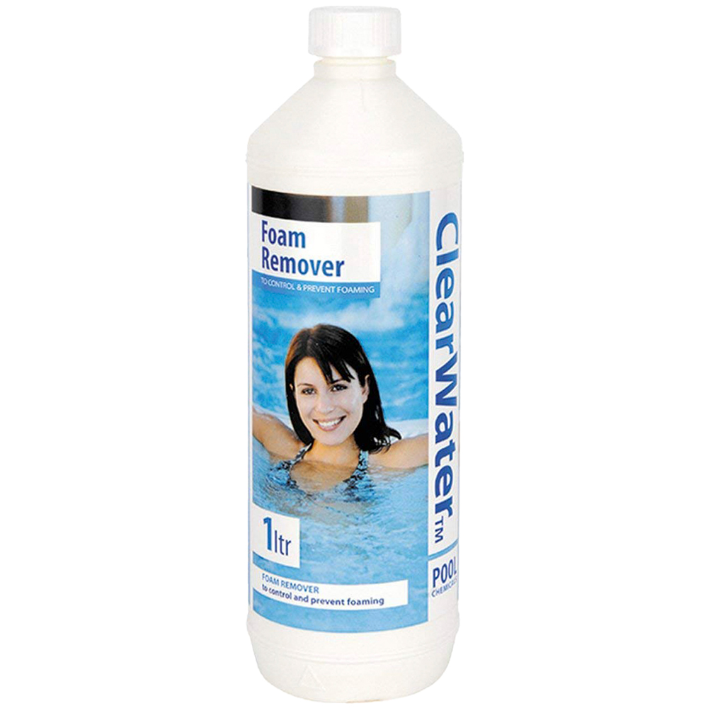 ClearWater Pool Chemical Foam Remover 1L Image 1